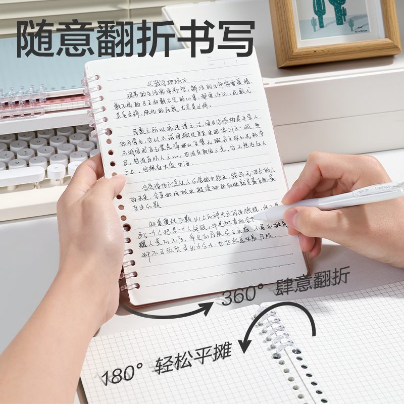 纵横HA5-4可开合活页本PP壳(深蓝-可开合)(本)
