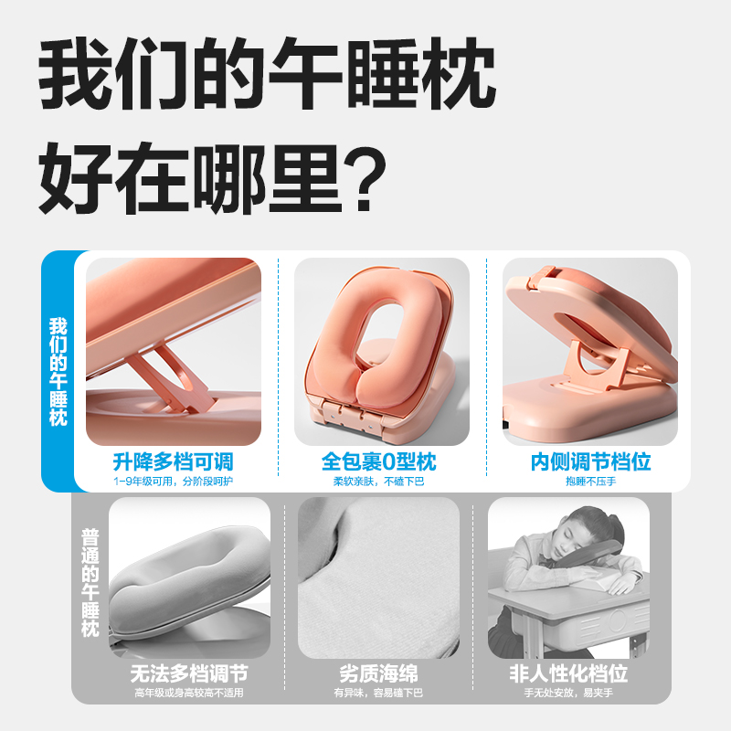 纵横YX145_便携午睡安心枕(粉)(个）