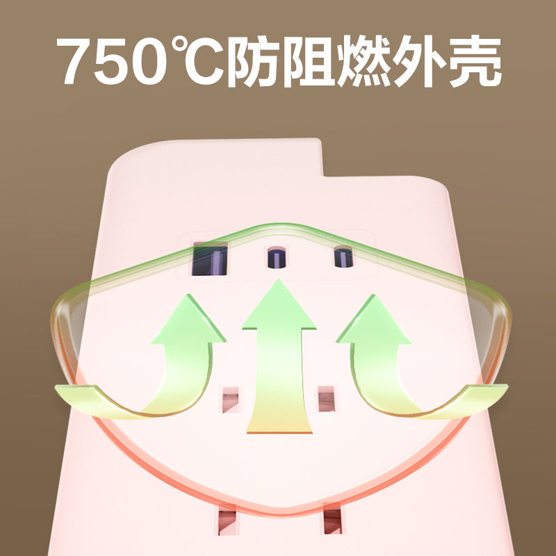 纵横LX4002插座2组2插_1A2C_0.6米(PE袋)(白)(个)