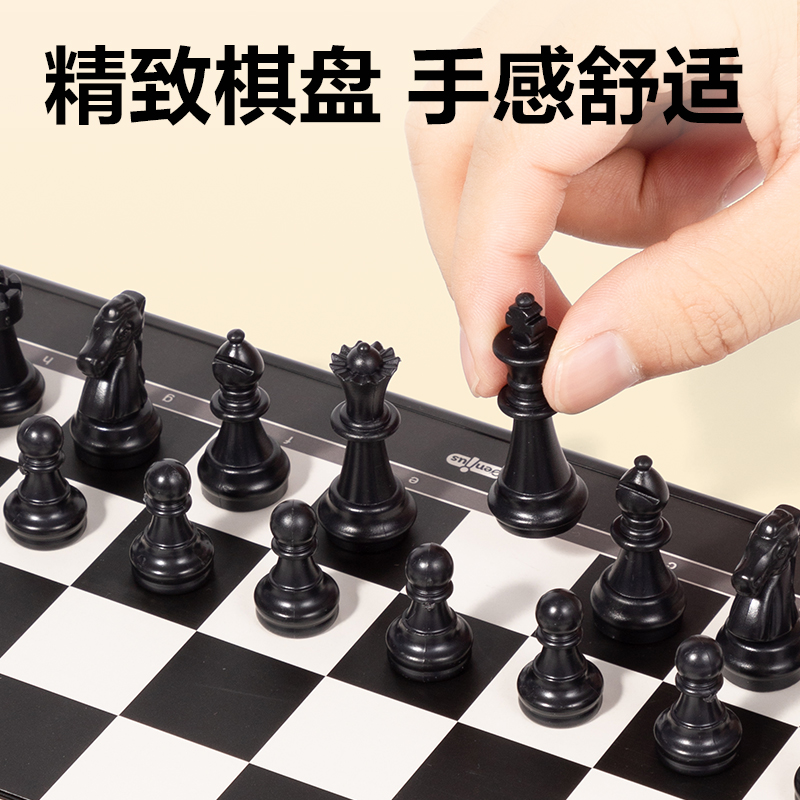 纵横YW132-G小号磁石国际象棋(混)(盒)