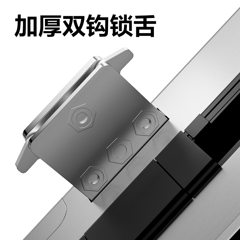 纵横AL107玻璃门指纹锁（无地插款）(银)(台)