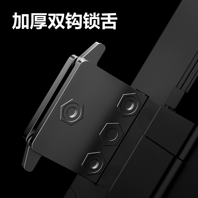 纵横AL108玻璃门指纹锁（无地插款）(黑)(台)