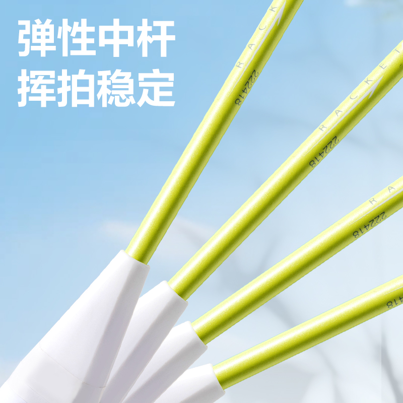 安格耐特FH666铁分体羽毛球拍(2支/付)(混)(付)