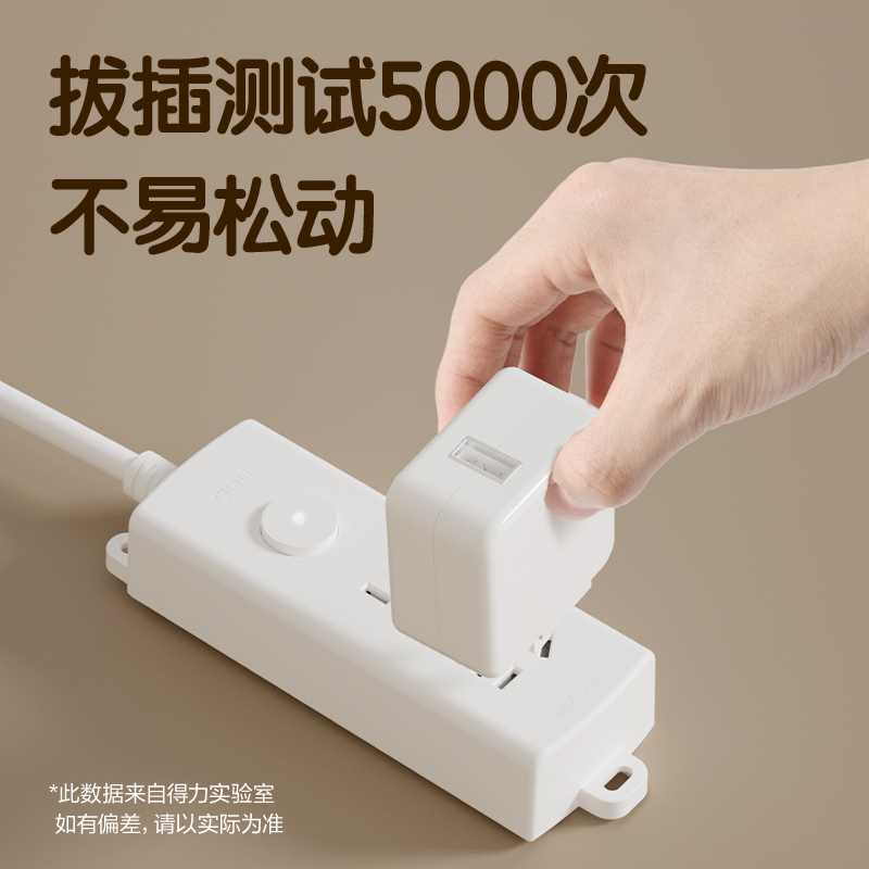 纵横LX127(01)珠白系列插座_1+1_1米_彩盒(白)(个)