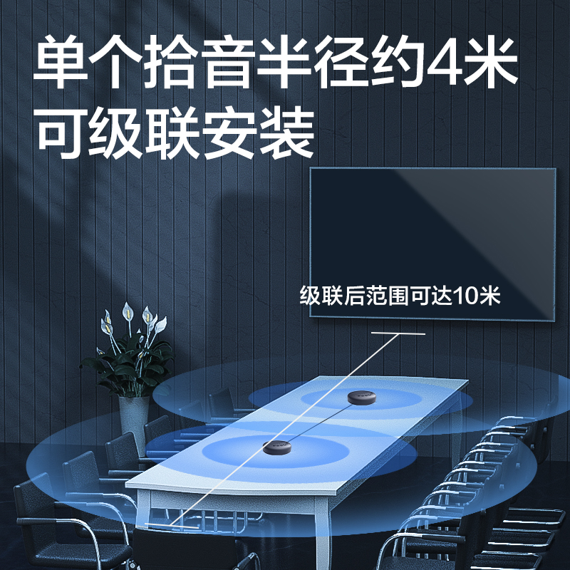 纵横MN200视频会议设备_全向麦克风套装(银灰)(套)