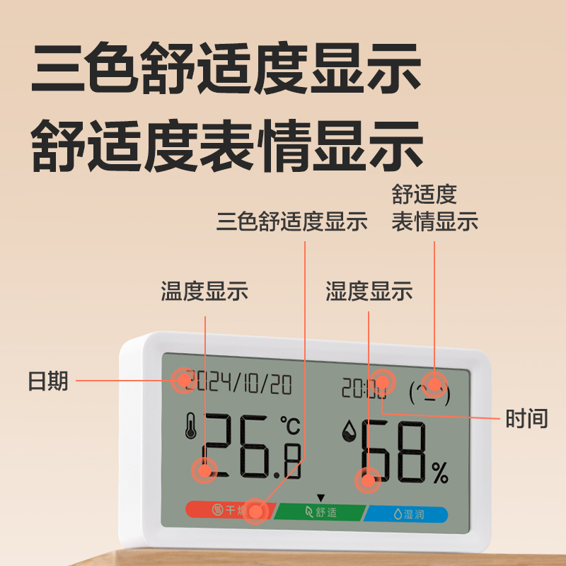 纵横LE505PRO-电子温湿度计(白色)(台)
