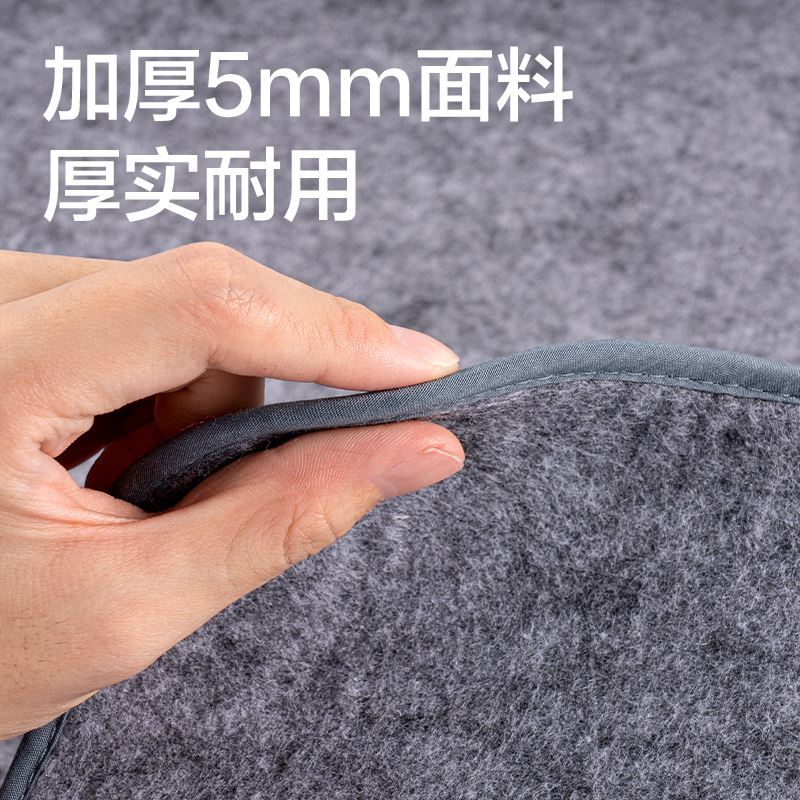 纵横HW709-1加厚纯色毛毡-灰色50*70cm(灰)(卷)