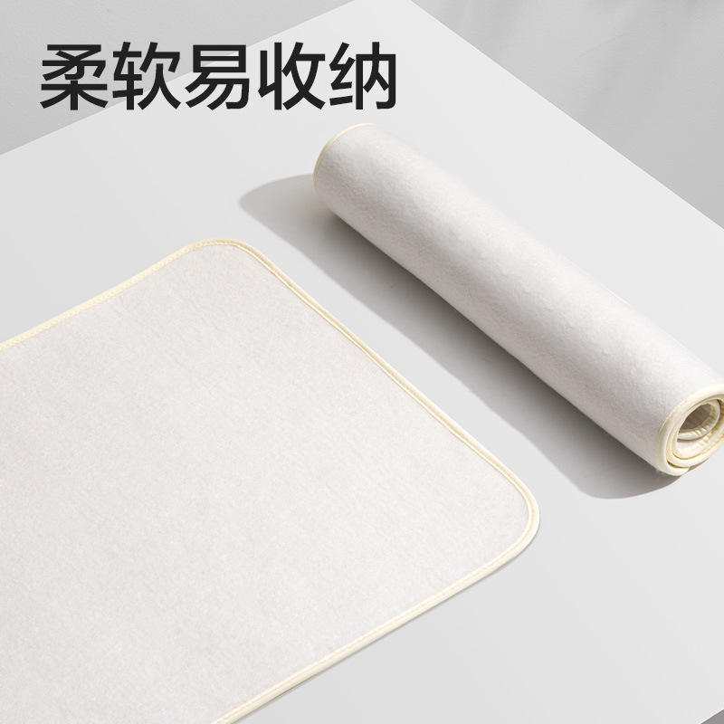 纵横HW706-2加厚纯色毛毡-白色40*60cm(白)(卷)