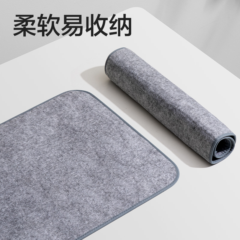 纵横HW706-1加厚纯色毛毡-灰色40*60cm(灰)(卷)