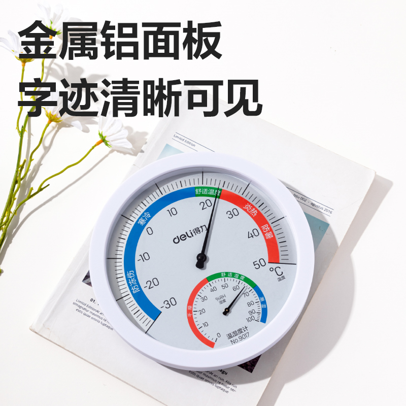 纵横9017机械温湿度计(白色)(台)