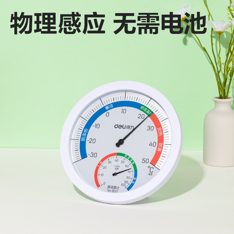 纵横9017机械温湿度计(白色)(台)