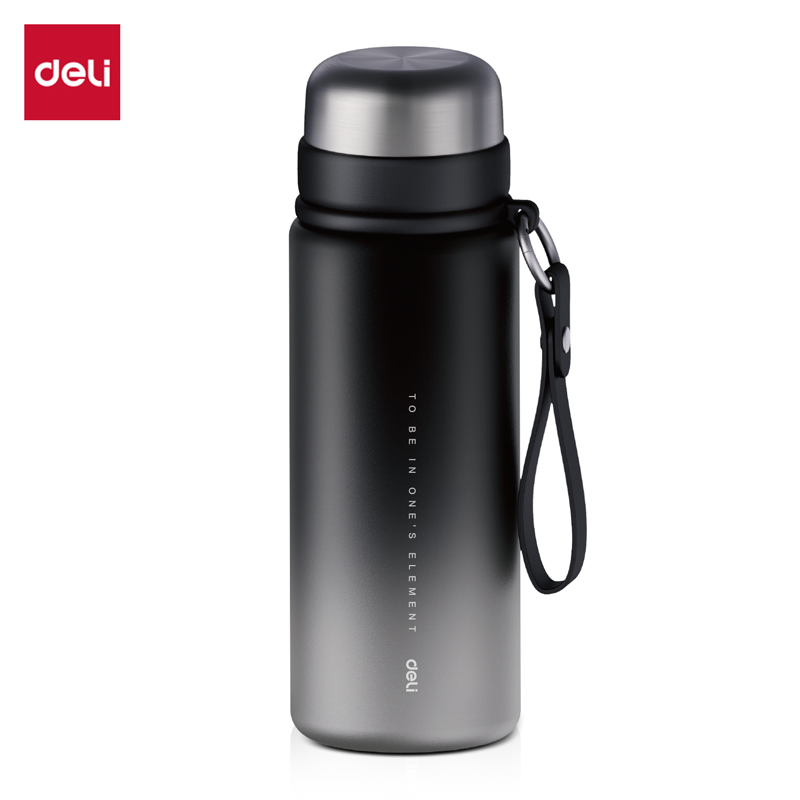 纵横LL622保温杯(子弹头)(600mL)(304内胆)(黑色)(彩盒装)