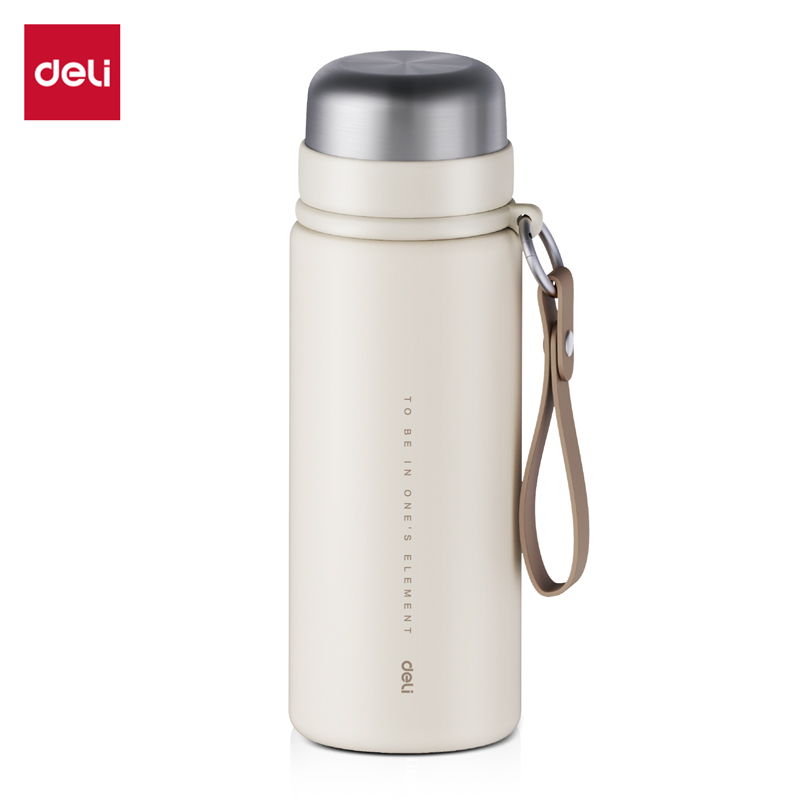 纵横LL622保温杯(子弹头)(600mL)(304内胆)(米白色)(彩盒装)