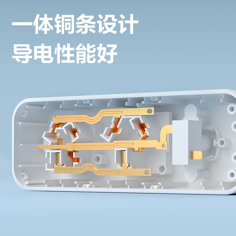 纵横LX223S(1.8)大功率套装_1组+3孔_1.8米_PE袋装(白)(个)