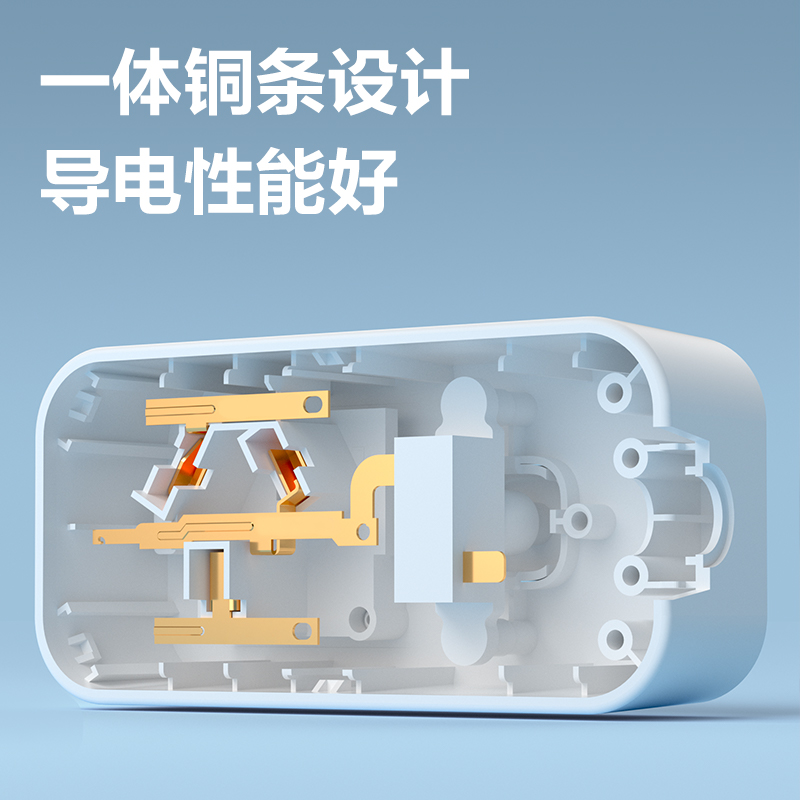 纵横LX221S(1.8)大功率套装_3孔_1.8米_PE袋装(白)(个)