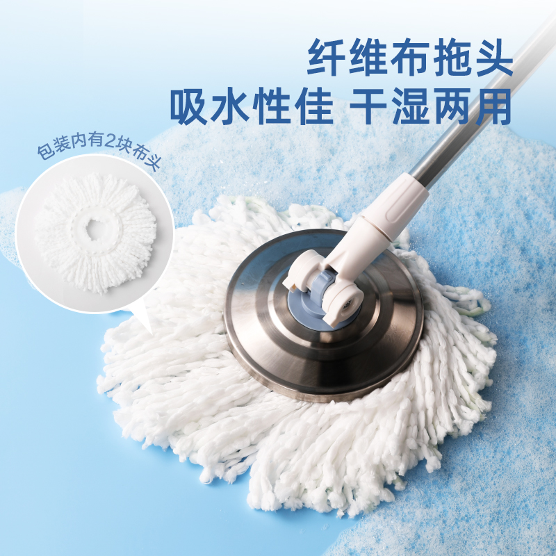 纵横得心LQ152标准款旋转拖把(白)(盒)