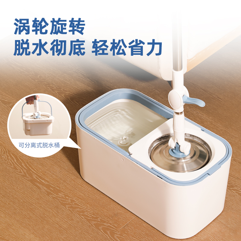 纵横得心LQ152标准款旋转拖把(白)(盒)