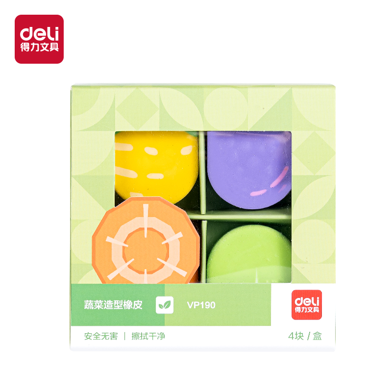 纵横VP190蔬菜造型拟物橡皮擦(混)(盒)