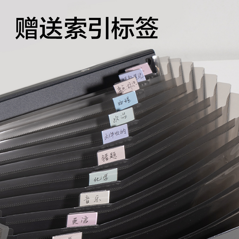 纵横PM103乐素13格发泡PP商务风琴包(蓝)(个)