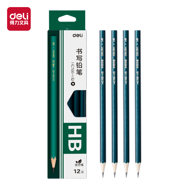 纵横HC188-HB绿色六角杆书写铅笔HB(绿)(12支/盒)