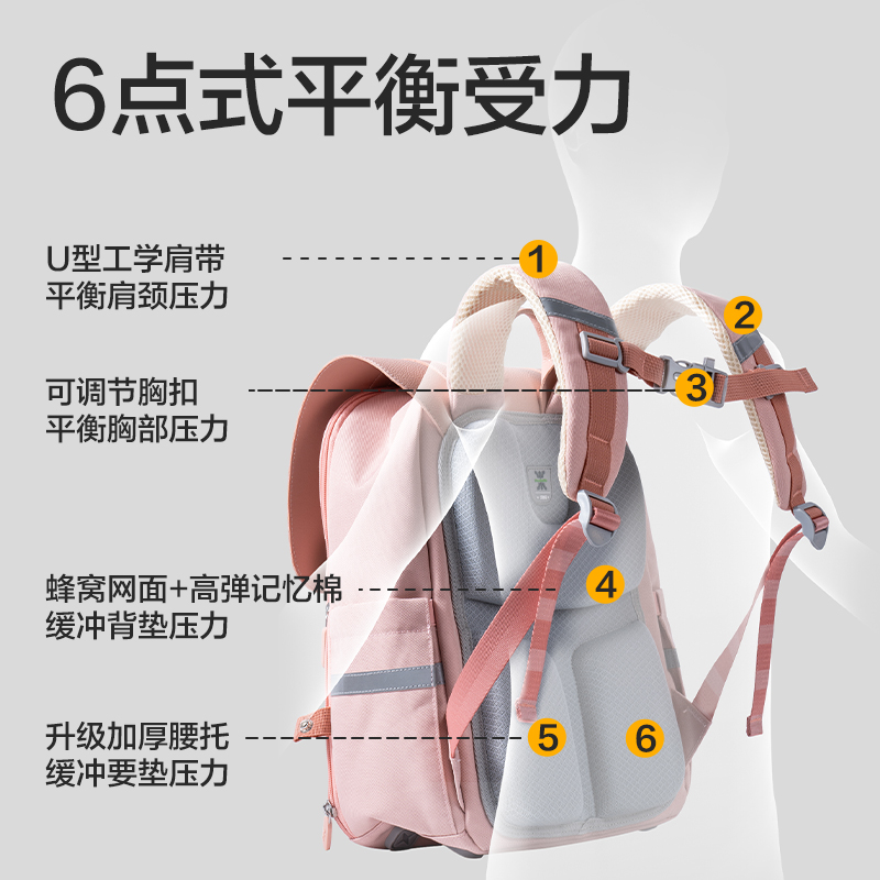 纵横BB183学院系列小学生简约时尚书包(L-藏青)(个)