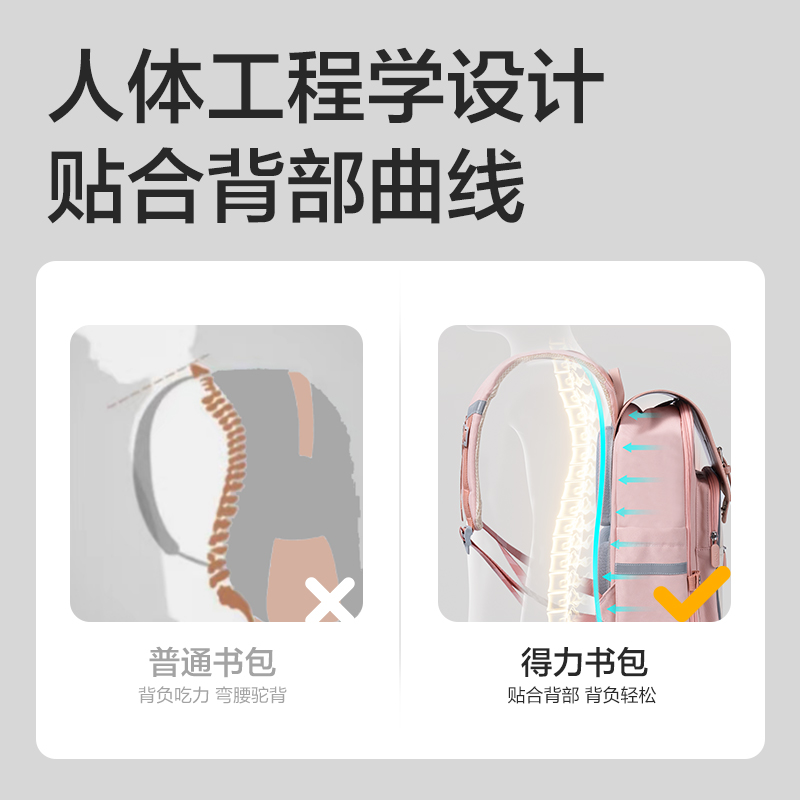 纵横BB183学院系列小学生简约时尚书包(L-藏青)(个)
