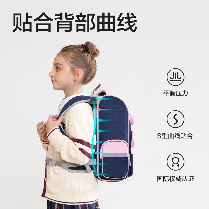 纵横BB162升级时尚学院款学生书包套装(升级L-蓝)(个)