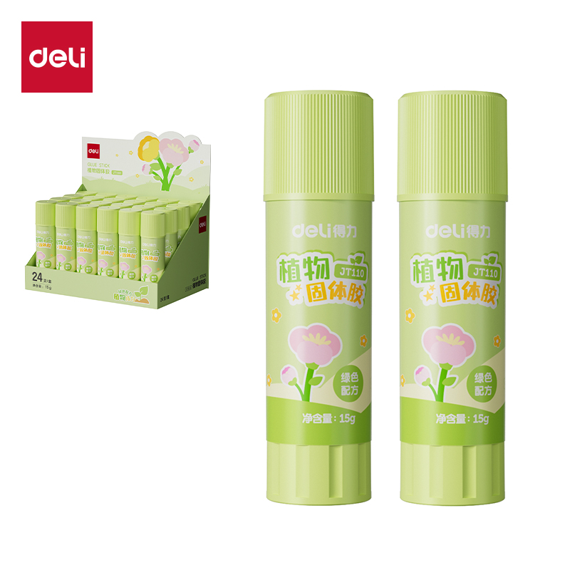 纵横拼多多专供JT110植物固体胶15g淀粉(绿)(支)