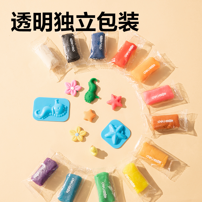 纵横YC248-12彩泥套装玩具(红)(桶)