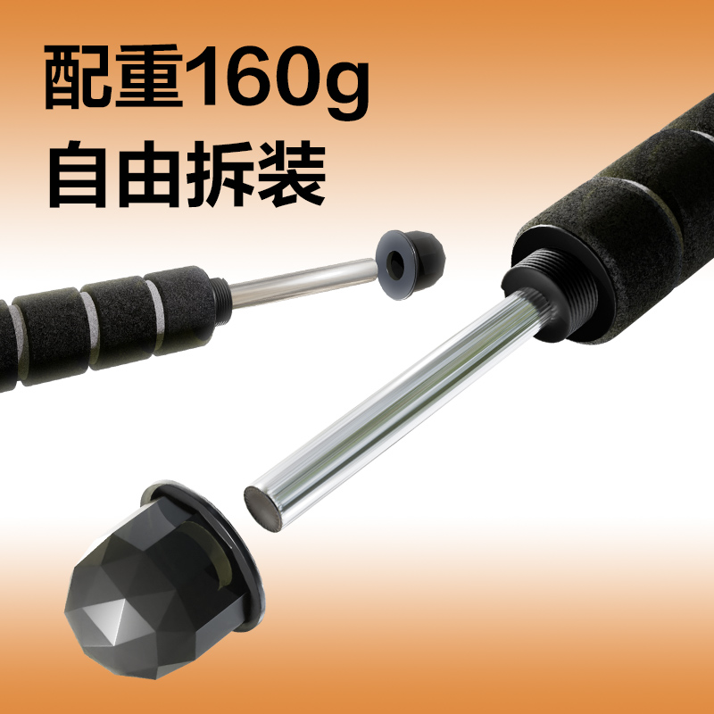 安格耐特FT137负重手柄轴承钢丝跳绳(不计数)(黑)(根)