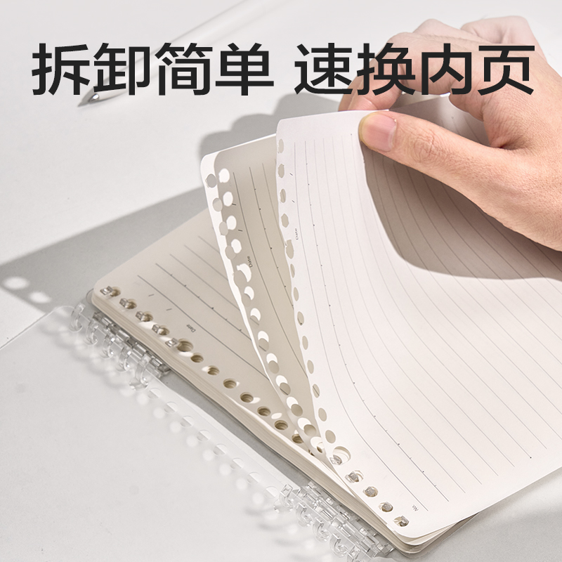 纵横HA5-6上翻可开合活页本PP壳(透明-可开合)(本)