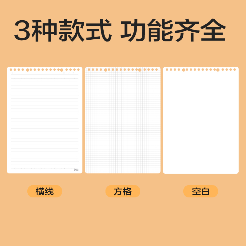 纵横NB560-3上翻活页替芯(方格)(本)