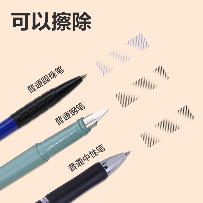 纵横VP475五支装磨砂橡皮擦(半砂)(混)(盒)