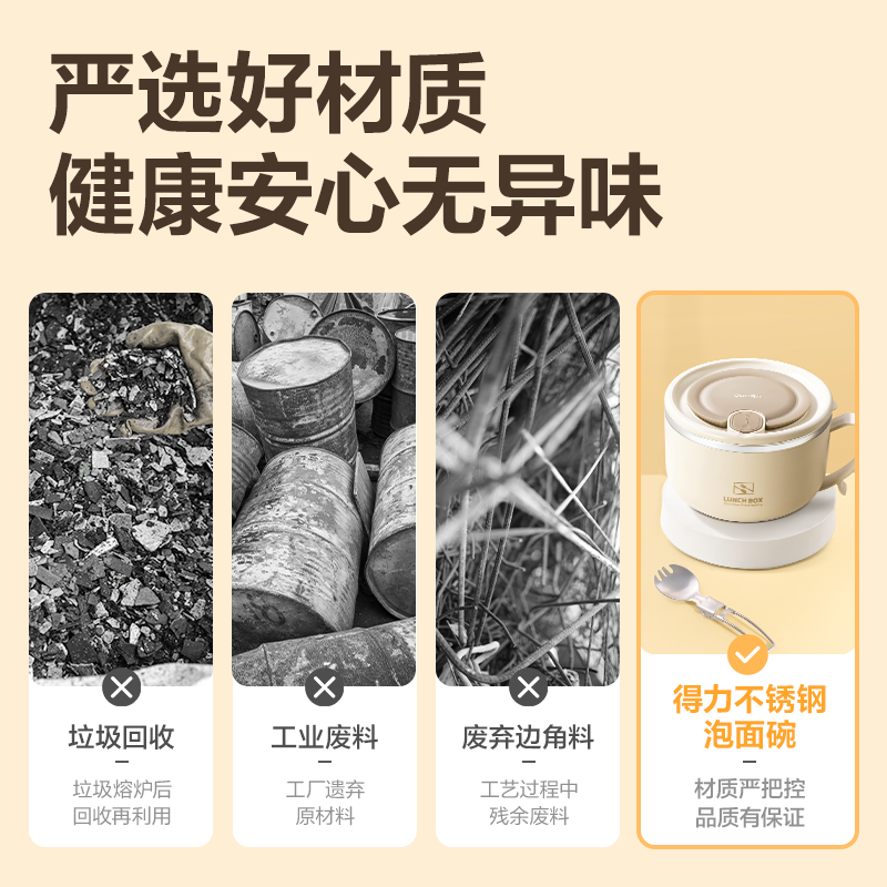 纵横LM810泡面碗(白)（盒）