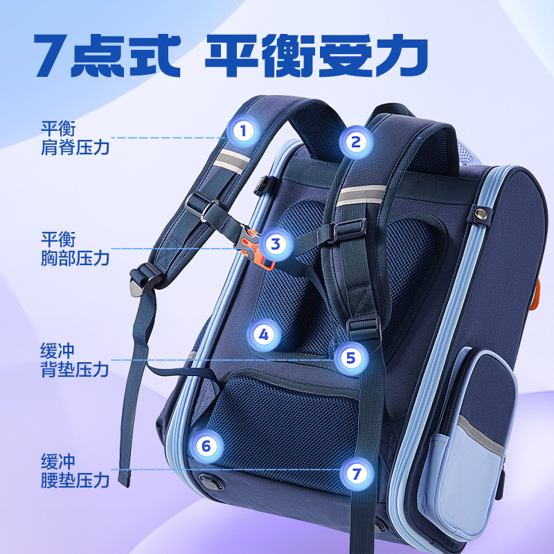 纵横BB190学院系列小学生简约时尚书包(粉-L)(个)