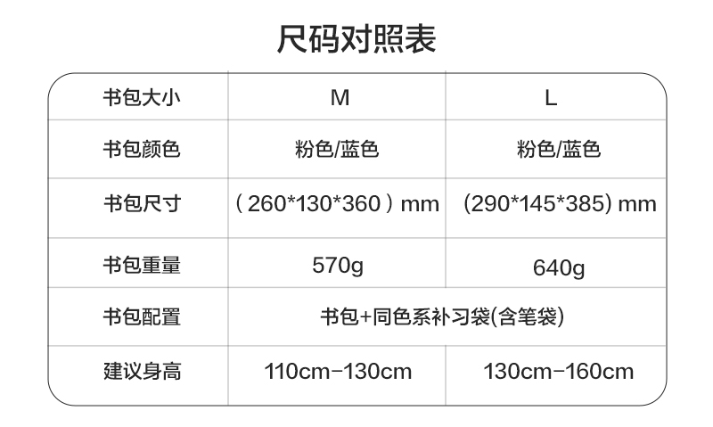 纵横BB188学院系列小学生简约时尚书包(粉-M)(个)