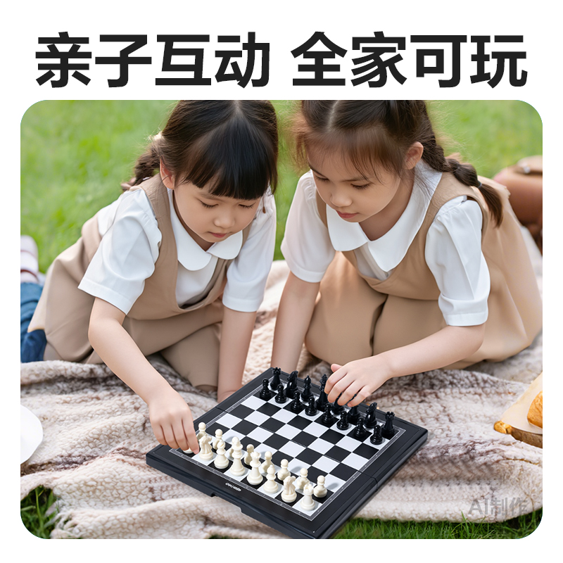 纵横YW175-G磁石国际象棋(混)(盒)