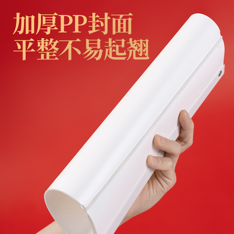 纵横PP680_A3连中三元长杆旋转报告夹(白)(个)