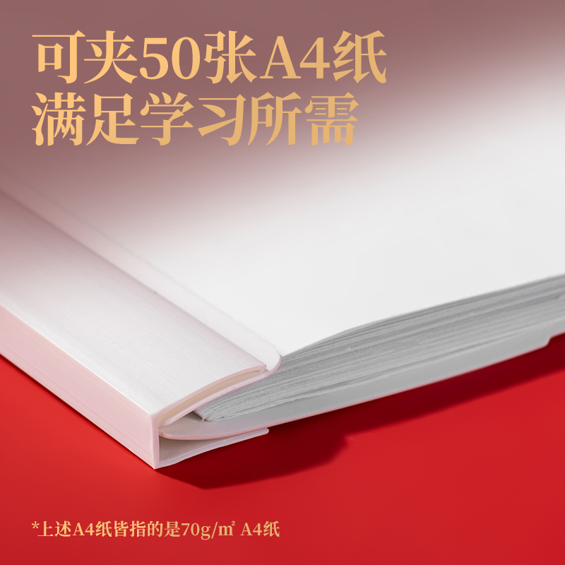 纵横PP680_A3连中三元长杆旋转报告夹(白)(个)