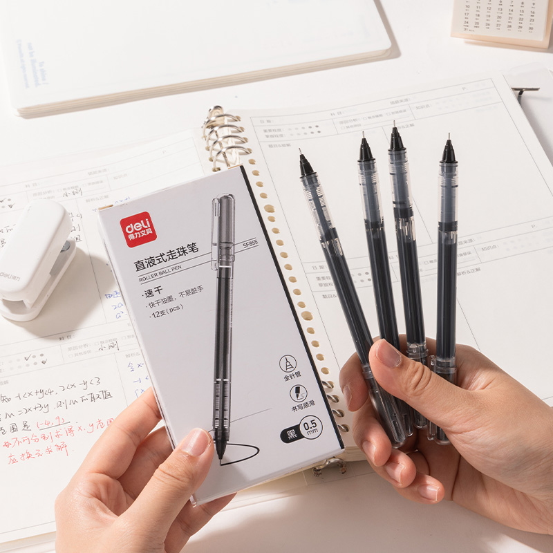 纵横SF855直液式走珠笔0.5mm全针管(黑)(支)