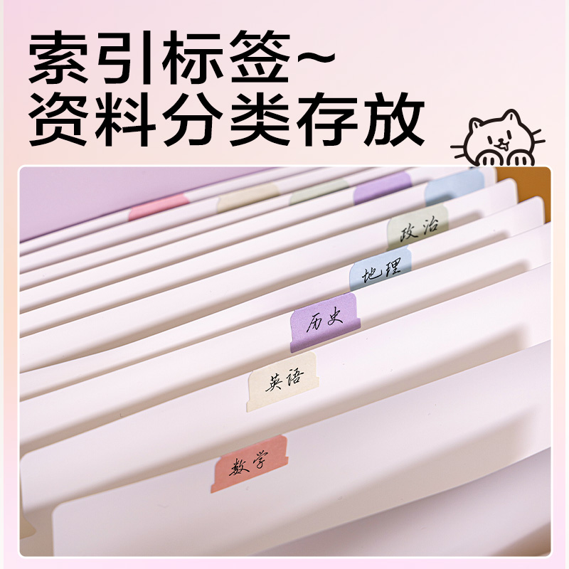 纵横PM328线条独白13格竖式包边风琴包(混)(个)