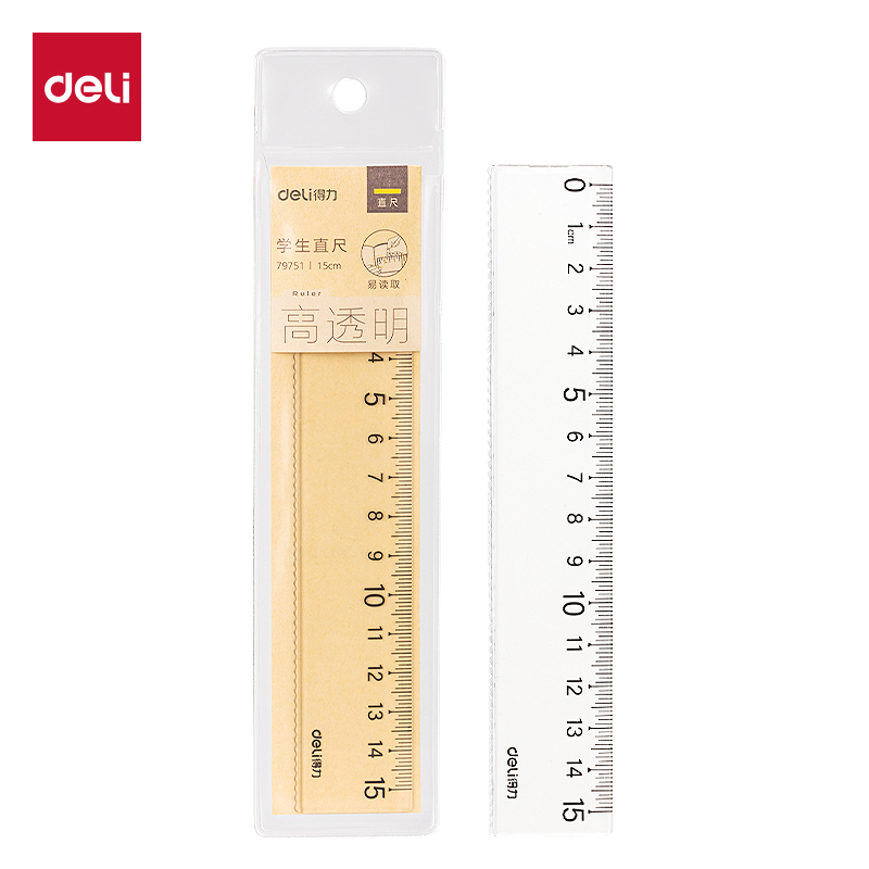 纵横79751直尺15cm(透明本色)(把)