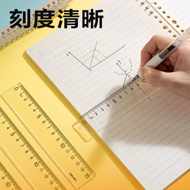 纵横79751直尺15cm(透明本色)(把)