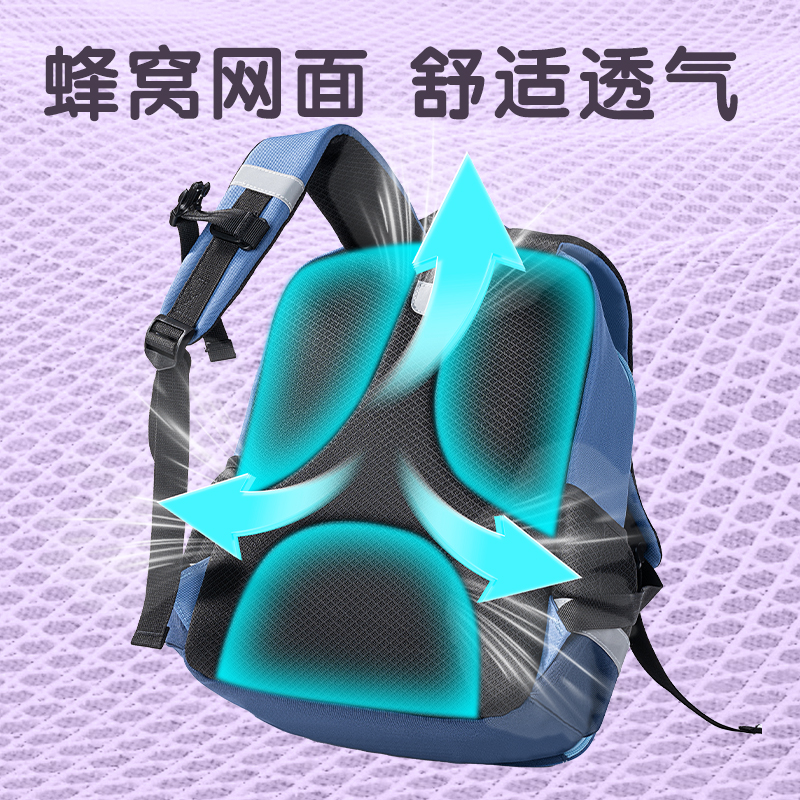 纵横BB195出色系列小学生书包(小号-蓝)(个)