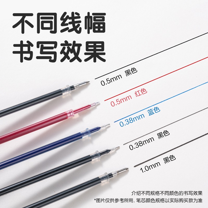 纵横S888纠错速干中性笔替芯0.5mm按动ST头(红)(支)