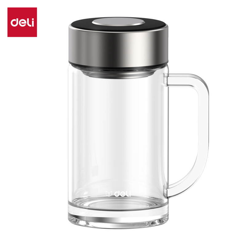 纵横LL512单层玻璃杯500mL(黑色)(把手杯)(个)