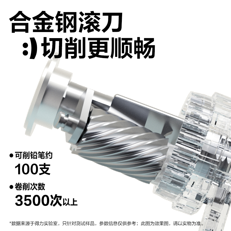 纵横VB6大口径手摇削笔机(黄色)(个)