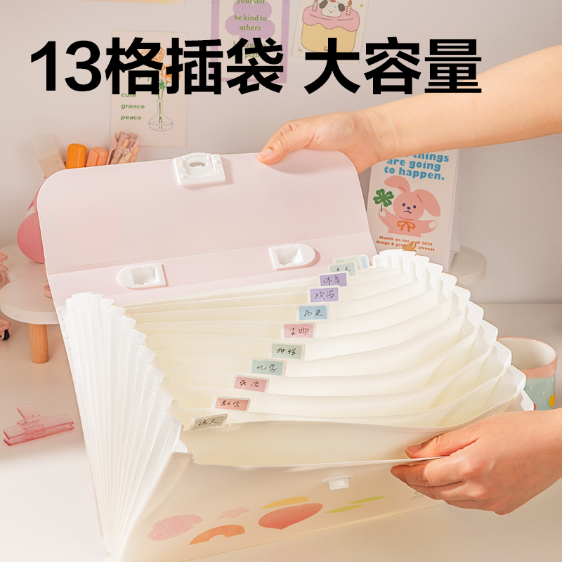 纵横PM338觅旅系列13格风琴包(混)(个)