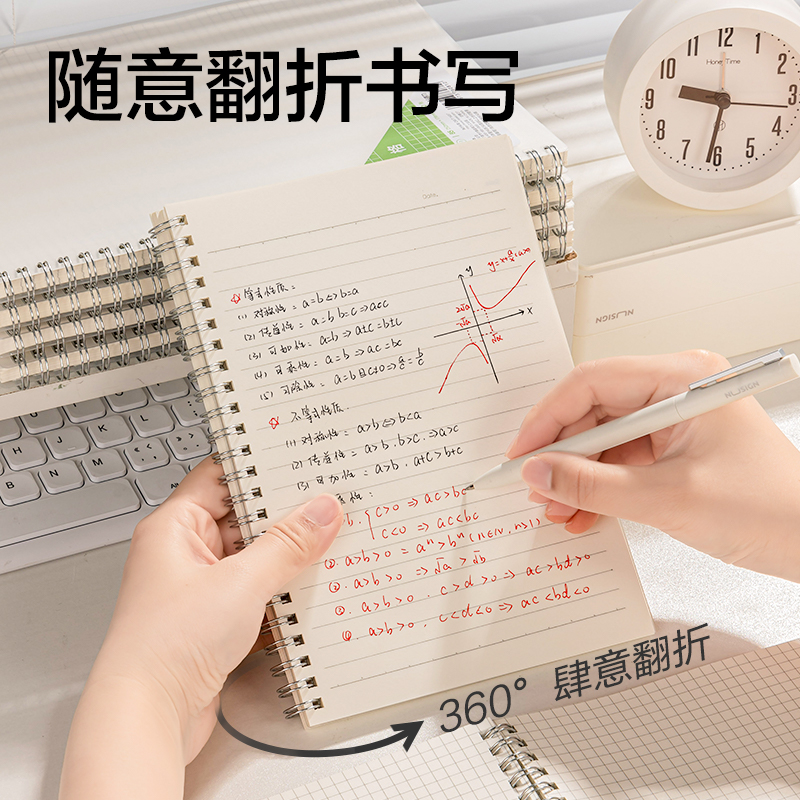 纵横LPA580-1牛盾PP本螺旋本(牛盾-方格)(本)