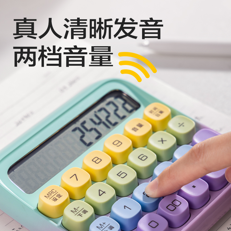 纵横TE26语音计算器(紫色)(台)